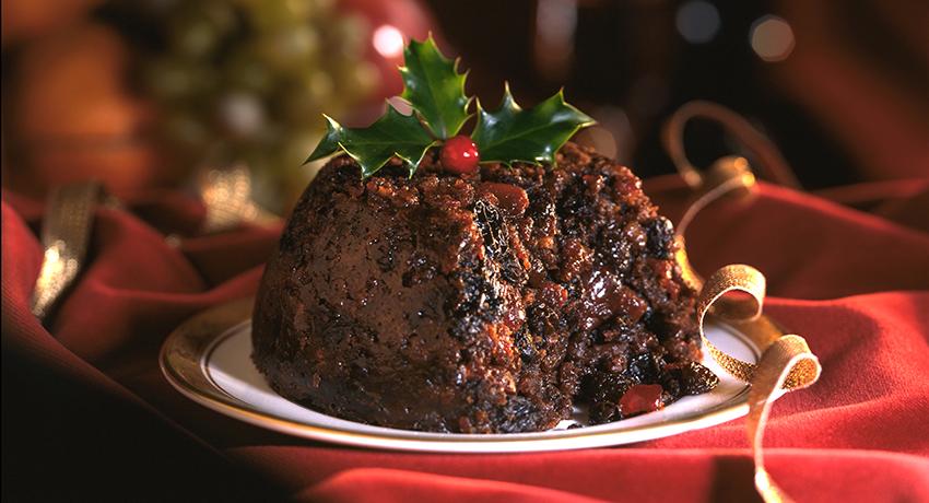 Individual Christmas Plum Pudding