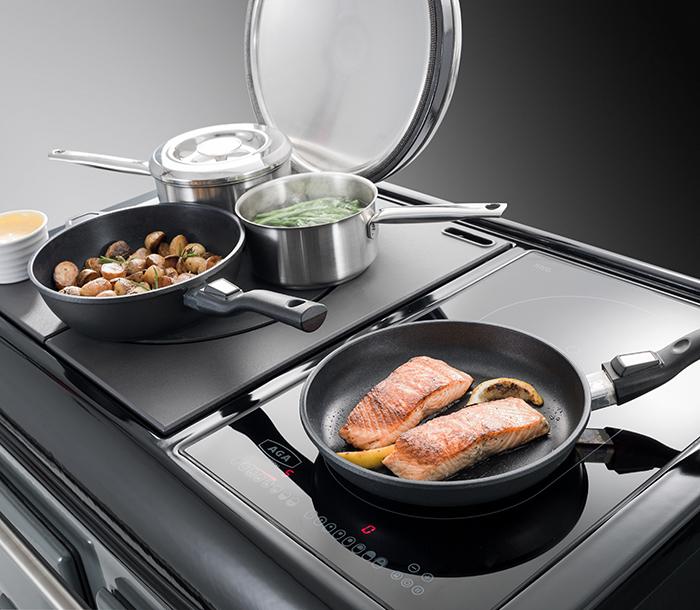 Cooking on an induction hob 